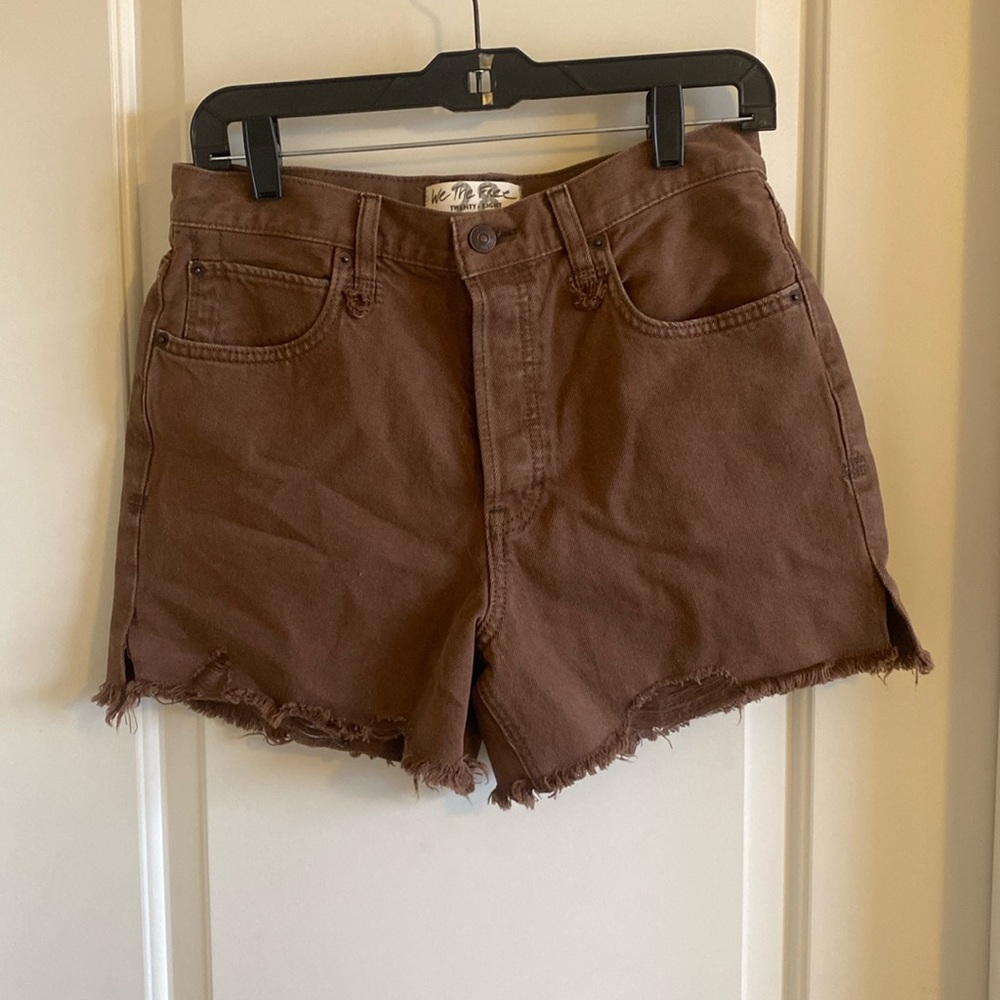 We the free shorts brown denim size 28